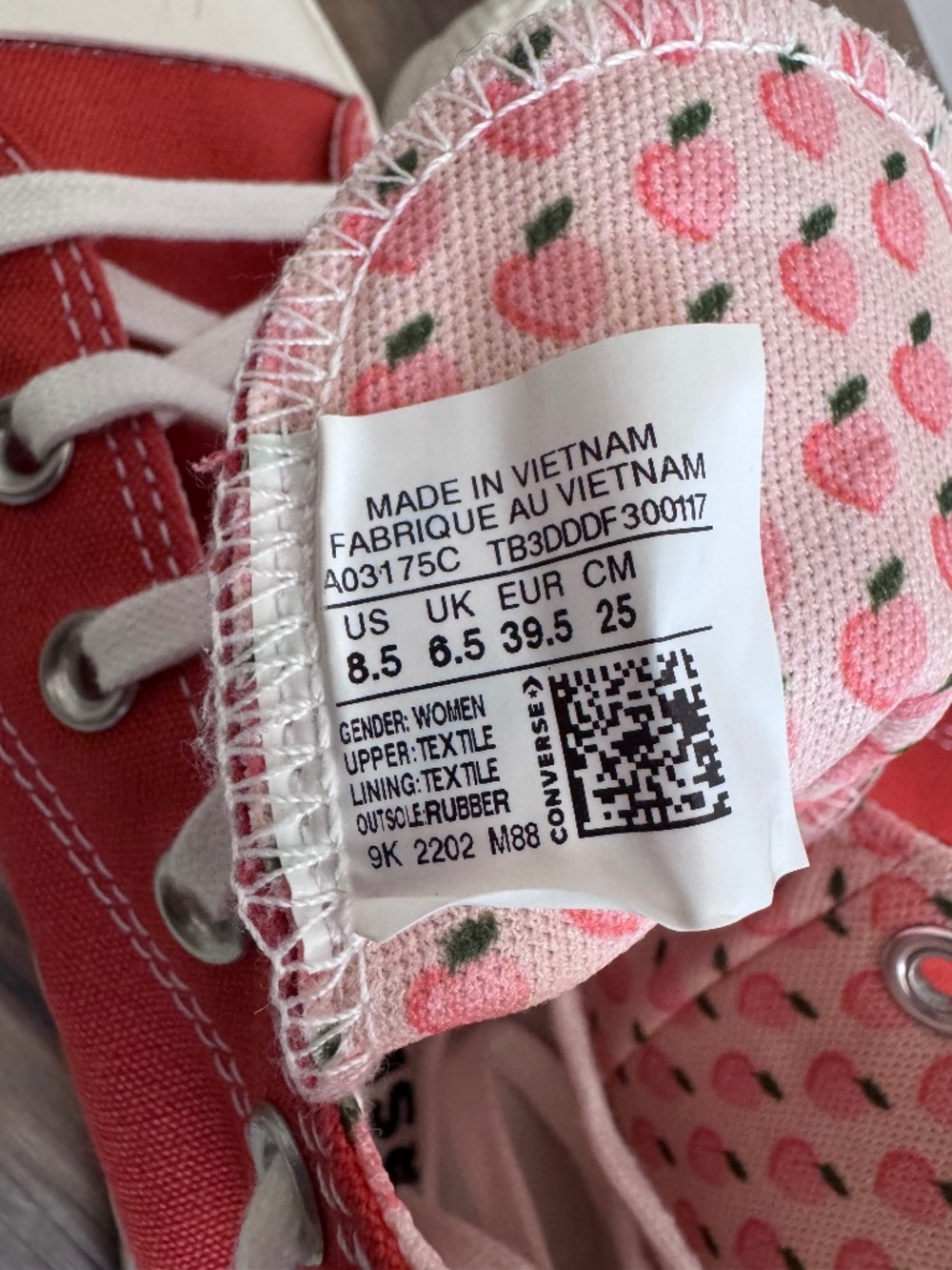 Converse Chuck Taylor All Star Lift Platform High 'Peaches' Shoes - Picture 6 of 6